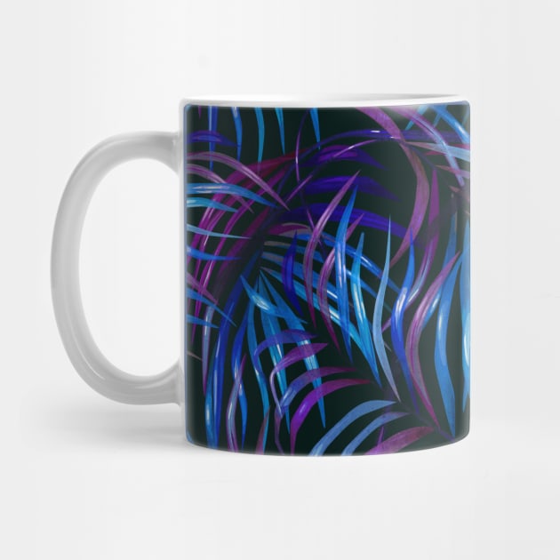 Neon Tropical Palm Fronds by StudioGrafiikka